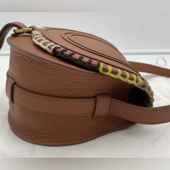 BRAND NEW CHLOE MARCIE CROSSBODY TAN LEATHER BAG PURSE - Picture 10 of 14